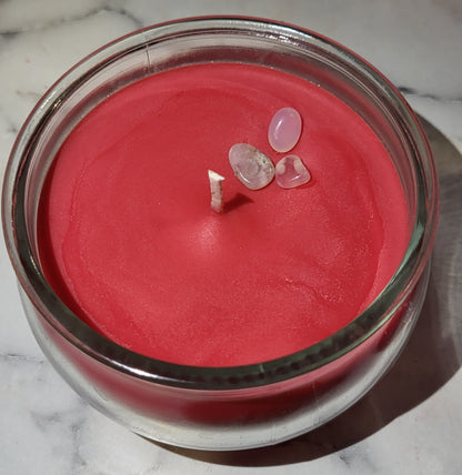 Strawberry,  Sandalwood and Patchouli.